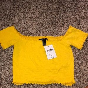 Off the shoulder crop top